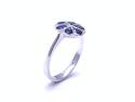18ct White Gold Sapphire & Diamond Cluster Ring