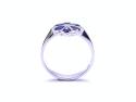 18ct White Gold Sapphire & Diamond Cluster Ring