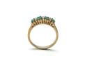 9ct Emerald and Diamond Eternity Ring 0.11ct