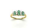 18ct Emerald & Diamond Cluster Ring