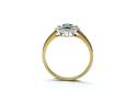 18ct Yellow Gold Emerald & Diamond Cluster Ring