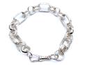 Silver Gypsy Link Belcher Bracelet 9 Inch
