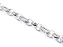 Silver Gypsy Link Belcher Bracelet 9 Inch