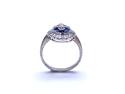 18ct White Gold Sapphire & Diamond Ring