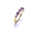 18ct Yellow Gold Ruby & Diamond Eternity Ring