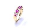 18ct Yellow Gold Ruby & Diamond Eternity Ring