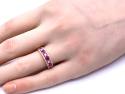 18ct Yellow Gold Ruby & Diamond Eternity Ring