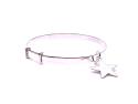 Silver Baby Expandable Bangle Star Charm