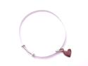 Silver Baby Expandable Bangle Heart Charm