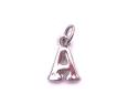 Silver Initial Pendant Charm A
