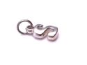 Silver Initial Pendant Charm S