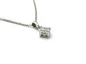 18ct White Gold Diamond Pendant & Chain