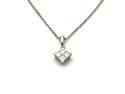 18ct White Gold Diamond Pendant & Chain