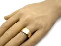 9ct Yellow Gold D Shape Wedding Ring