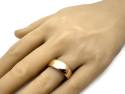 9ct Yellow Gold D Shaped Wedding Ring