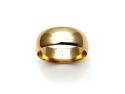 9ct Yellow Gold D Shaped Wedding Ring