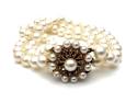 9ct 3 Row Pearl Bracelet