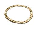 9ct Yellow Gold Figaro Bracelet
