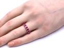18ct Yellow Gold Ruby & Diamond Eternity Ring