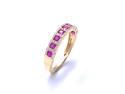 18ct Yellow Gold Ruby & Diamond Eternity Ring