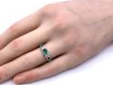 18ct Yellow Gold Emerald & Diamond Ring 0.81ct