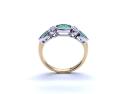 18ct Yellow Gold Emerald & Diamond Ring 0.81ct