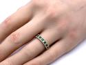 18ct Emerald & Diamond Eternity Ring 0.31ct