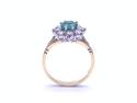 18ct Yellow Gold Emerald & Diamond Cluster Ring