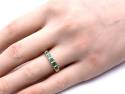9ct Yellow Gold Emerald & Diamond Eternity Ring