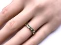 18ct Yellow Gold Emerald & Diamond Eternity Ring