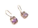 9ct Ametrine & Zircon Drop Earrings