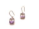 9ct Ametrine & Zircon Drop Earrings