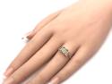 9ct Green Tourmaline & Diamond Ring