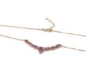 9ct Pink Sapphire & Diamond Necklet