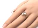 9ct Yellow Gold Aquamarine Ring
