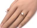 9ct Yellow Gold CZ Solitaire Ring 6.5mm