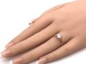 9ct Yellow Gold CZ Solitaire Ring 7mm