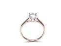 9ct White Gold CZ Solitaire Ring 6mm