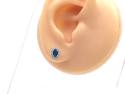 9ct Yellow Gold Emerald & Diamond Stud Earrings