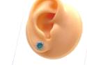 18ct Emerald & Diamond Stud Earrings