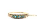 Edwardian 9ct Synthethic Emerald Bangle-SoldasSeen