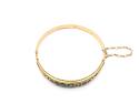 Edwardian 9ct Synthethic Emerald Bangle-SoldasSeen