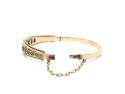 Edwardian 9ct Synthethic Emerald Bangle-SoldasSeen
