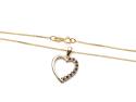9ct Yellow Gold Sapphire Pendant & Chain