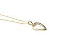 9ct Yellow Gold Sapphire Pendant & Chain