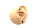 9ct Yellow Gold Garnet Solitaire Stud Earrings