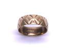 9ct Yellow Gold Patterned Wedding Ring