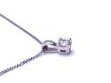 18ct White Gold Diamond Pendant & Chain