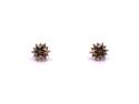 9ct Yellow Gold Diamond Star Earrings