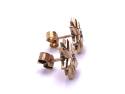 9ct Yellow Gold Diamond Star Earrings